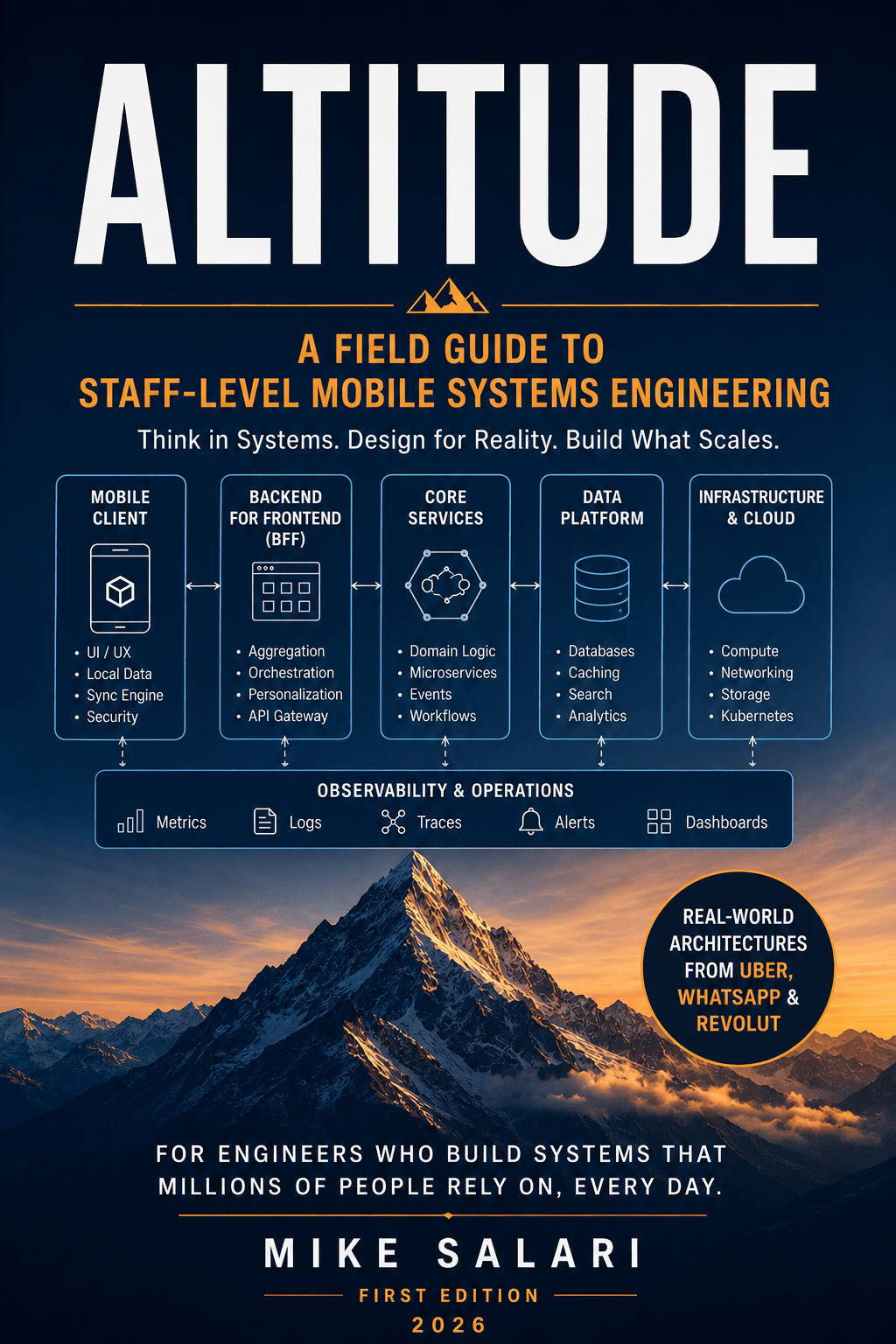Altitude book cover, a field guide to staff-level mobile systems engineering by Mike Salari